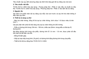 Tiêu chuẩn Việt Nam TCVN 3121-8:2003 về vữa xây dựng - phương pháp thử - phần 8: xác định khả năng giữ độ lưu động của vữa tươi do Bộ Khoa học và Công nghệ ban hành