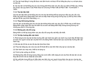 Tiêu chuẩn quốc gia TCVN 6259-8C:2003 về Quy phạm phân cấp và đóng tàu biển vỏ thép - Các tàu chuyên dùng - Phần 8C: Tàu lặn