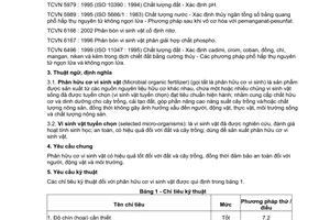 Tiêu chuẩn Việt Nam TCVN 7185:2002 về Phân hữu cơ vi sinh vật