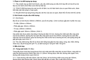 Tiêu chuẩn ngành TCN 01:2002 về bìa hồ sơ do Cục Lưu trữ Nhà nước ban hành