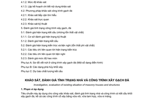 Tiêu chuẩn xây dựng Việt Nam TCXDVN 270:2002 về khảo sát đánh giá tình trạng nhà và công trình xây gạch đá