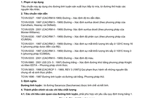 Tiêu chuẩn Việt Nam TCVN 6958:2001 về đường tinh luyện do Bộ Khoa học Công nghệ và Môi trường ban hành