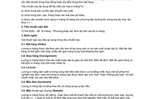 Tiêu chuẩn Việt Nam TCVN 4787:2001 về Xi măng - Phương pháp lấy mẫu và chuẩn bị mẫu thử