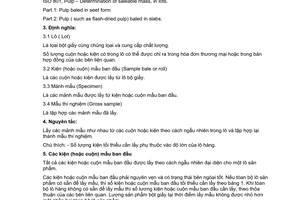 Tiêu chuẩn Việt Nam TCVN 4360:2001 (ISO 7213:1981) về bột giấy - lấy mẫu để thử nghiệm do Bộ Khoa học Công nghệ và Môi trường ban hành