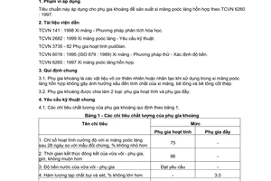 Tiêu chuẩn quốc gia TCVN 6882:2001 về Phụ gia khoáng cho xi măng