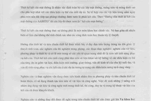 Tiêu chuẩn ngành 22 TCN 274:2001 về chỉ dẫn kỹ thuật thiết kế mặt đường mềm