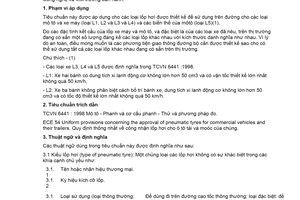 Tiêu chuẩn Việt Nam TCVN 6771:2001 về phương tiện giao thông đường bộ - lốp hơi mô tô và xe máy - yêu cầu và phương pháp thử trong công nhận kiểu do Bộ Khoa học Công nghệ và Môi trường ban hành