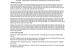 Tiêu chuẩn Việt Nam TCVN 6751:2000 (ISO 9169 : 1994) về chất lượng không khí - xác định đặc tính tính năng của phương pháp đo do Bộ Khoa học Công nghệ và Môi trường ban hành
