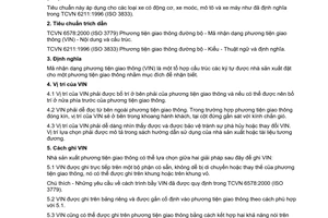 Tiêu chuẩn Việt Nam TCVN 6580:2000 (ISO 4030:1983) về phương tiện giao thông đường bộ - mã nhận dạng phương tiện giao thông (vin) - vị trí và cách ghi do Bộ Khoa học Công nghệ và Môi trường ban hành