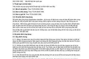 Tiêu chuẩn Việt Nam TCVN 6754:2000 về Mã số và mã vạch vật phẩm - Số phân định ứng dụng EAN.UCC