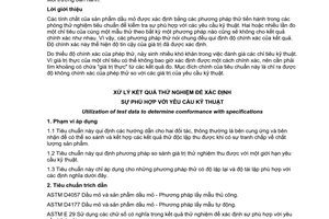 Tiêu chuẩn Việt Nam TCVN 6702:2000 (ASTM D 3244 - 96) về Xử lý kết quả thử nghiệm để xác định sự phù hợp với yêu cầu kỹ thuật do Bộ Khoa học Công nghệ và Môi trường ban hành