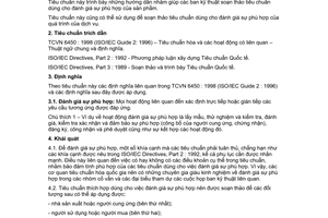 Tiêu chuẩn Việt Nam TCVN 6708:2000 (ISO/IEC GUIDE 7 : 1994) về Hướng dẫn soạn thảo tiêu chuẩn dùng cho đánh giá sự phù hợp