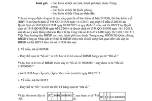 Công văn 3340/BHXH-ST 2017 cấp sổ bảo hiểm xã hội thẻ bảo hiểm y tế theo mã số bảo hiểm xã hội