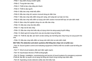 Tiêu chuẩn quốc gia TCVN 7568-10:2015 (ISO 7240-10:2012) về Hệ thống báo cháy - Phần 10: Đầu báo cháy lửa kiểu điểm