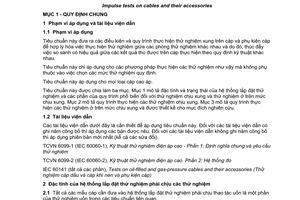 Tiêu chuẩn quốc gia TCVN 10890:2015 (IEC 60230:1966) về Thử nghiệm xung trên cáp và phụ kiện cáp