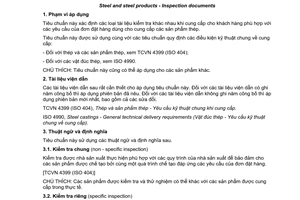 Tiêu chuẩn quốc gia TCVN 11236:2015 (ISO 10474:2013) về Thép và sản phẩm thép - Tài liệu kiểm tra