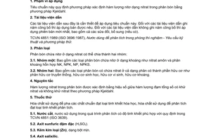 Tiêu chuẩn quốc gia TCVN 10682:2015 về Phân bón - Xác định hàm lượng nitrat - Phương pháp Kjeldahl