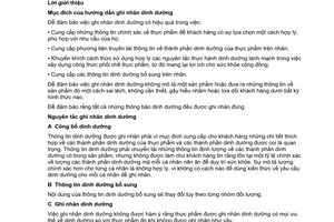 Tiêu chuẩn quốc gia TCVN 7088:2015 (CAC/GL 2-1985 sửa đổi 2013 và soát xét 2015) về Hướng dẫn ghi nhãn dinh dưỡng