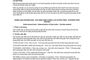 Tiêu chuẩn quốc gia TCVN 175:2015 (ISO 334:2013) về nhiên liệu khoáng rắn - Xác định hàm lượng lưu huỳnh tổng - Phương pháp ESCHKA