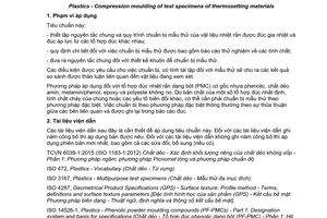 Tiêu chuẩn quốc gia TCVN 11027:2015 (ISO 295:2004) về Chất dẻo - Đúc ép mẫu thử vật liệu nhiệt rắn