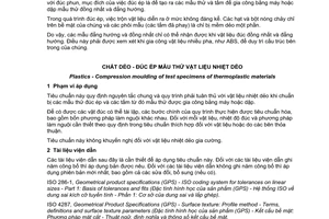 Tiêu chuẩn quốc gia TCVN 11025:2015 (ISO 293:2004) về Chất dẻo - Đúc ép mẫu thử vật liệu nhiệt dẻo