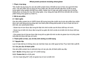 Tiêu chuẩn quốc gia TCVN 11207:2015 (Codex Stan 163-1987, soát xét 2001) về Các sản phẩm protein lúa mì bao gồm gluten lúa mì