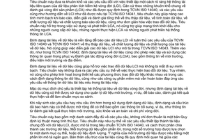 Tiêu chuẩn quốc gia TCVN ISO/TS 14048:2015 (ISO/TS 14048:2002) về Quản lý môi trường - Đánh giá vòng đời của sản phẩm - Định dạng tài liệu về dữ liệu