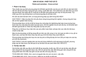 Tiêu chuẩn quốc gia TCVN 2097:2015 (ISO 2409:2013) về Sơn và vecni - Phép thử cắt ô