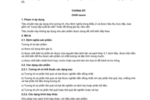 Tiêu chuẩn quốc gia TCVN 7397:2014 về Tương ớt