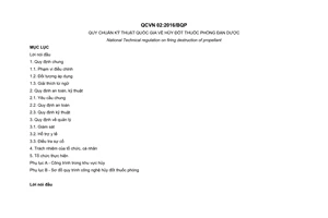 Quy chuẩn kỹ thuật quốc gia QCVN 02:2016/BQP về hủy đốt thuốc phóng đạn dược