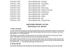 Tiêu chuẩn quốc gia TCVN 5317:2016 về Giàn di động trên biển - Vật liệu
