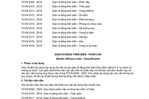 Tiêu chuẩn quốc gia TCVN 5309:2016 về Giàn di động trên biển - Phân cấp