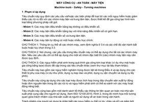 Tiêu chuẩn quốc gia TCVN 5185:2015 (ISO 23125:2015) về Máy công cụ - An toàn - Máy tiện