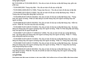 Tiêu chuẩn quốc gia TCVN 6396-77:2015 (EN 81-77:2013) về Yêu cầu an toàn về cấu tạo và lắp đặt thang máy - Thang máy chở người và hàng - Phần 77: Áp dụng đối với thang máy chở người, thang máy chở người và hàng trong điều kiện động đất