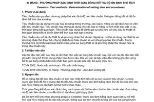 Tiêu chuẩn quốc gia TCVN 6017:2015 (ISO 9597:2008) về Xi măng - Phương pháp xác định thời gian đông kết và độ ổn định thể tích