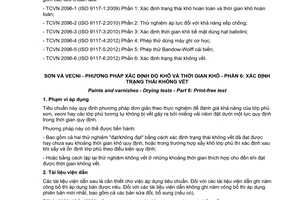 Tiêu chuẩn quốc gia TCVN 2096-6:2015 (ISO 9117-6:2012) về Sơn và vecni - Phương pháp xác định độ khô và thời gian khô - Phần 6: Xác định trạng thái không vết