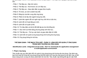 Tiêu chuẩn quốc gia TCVN 11167-13:2015 (ISO/IEC 7861-13:2007) về Thẻ định danh - Thẻ mạch tích hợp - Phần 13: Lệnh đối với quản lý ứng dụng trong môi trường đa ứng dụng