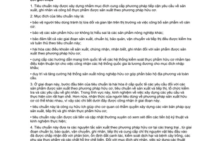 Tiêu chuẩn quốc gia TCVN 11041:2015 (CAC/GL 32:1999, xét soát năm 2007 và sửa đổi 2013) về Hướng dẫn sản xuất, chế biến, ghi nhãn và tiếp thị thực phẩm được sản xuất theo phương pháp hữu cơ