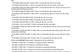 Tiêu chuẩn quốc gia TCVN 6663-19:2015 (ISO 5667-19:2004) về Chất lượng nước - Lấy mẫu - Phần 19: Hướng dẫn lấy mẫu trầm tích biển