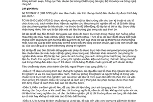 Tiêu chuẩn quốc gia TCVN 10863:2015 (ISO/TS 22791:2005) về Độ chính xác (độ đúng và độ chụm) của phương pháp đo và kết quả đo – Hướng dẫn sử dụng TCVN 6910-2:2001( ISO 5725-2:1994) trong thiết kế, thực hiện và phân tích thống kê các kết quả độ lặp lại và độ tái lập liên phòng thí nghiệm