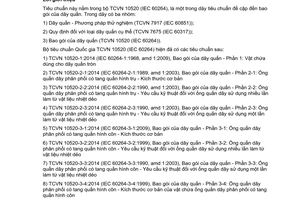 Tiêu chuẩn quốc gia TCVN 10520-4-1:2014 (IEC 60264-4-1:2009) về Bao gói của dây quấn - Phần 4-1: Phương pháp thử - Ống quấn dây phân phối làm từ vật liệu nhiệt dẻo