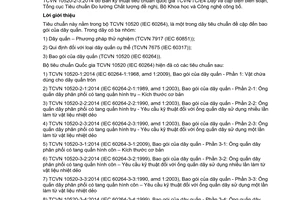 Tiêu chuẩn quốc gia TCVN 10520-2-3:2014 (IEC 60264-2-3:1990, With Amendment 1:2003) về Bao gói của dây quấn - Phần 2-3: ống quấn dây phân phối có tang quấn hình trụ - Yêu cầu kỹ thuật đối với ống quấn dây sử dụng một lần làm từ vật liệu nhiệt dẻo