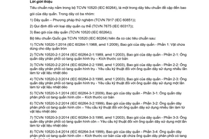 Tiêu chuẩn quốc gia TCVN 10520-5-2:2014 (IEC 60264-5-2:2001) về Bao gói của dây quấn - Phần 5-2: Ống quấn dây phân phối có tang quấn hình trụ có các mặt bích hình nón - Yêu cầu kỹ thuật đối với ống quấn sử dụng nhiều lần làm từ vật liệu nhiệt dẻo