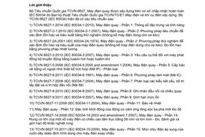 Tiêu chuẩn quốc gia TCVN 6627-18-32:2014 (IEC 60034-18-32:2010) về Máy điện quay - Phần 18-32: Đánh giá chức năng của hệ thống cách điện - Quy trình thử nghiệm dây quấn định hình - Đánh giá bằng độ bền điện