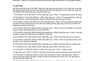 Tiêu chuẩn quốc gia TCVN 6627-18-31:2014 (IEC 60034-18-31:2012) về Máy điện quay - Phần 18-31: Đánh giá chức năng của hệ thống cách điện - Quy trình thử nghiệm dây quấn định hình - Đánh giá về nhiệt và phân loại các hệ thống cách điện sử dụng trong máy điện quay