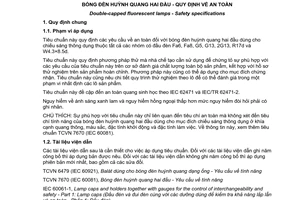 Tiêu chuẩn quốc gia TCVN 5175:2014 (IEC 61195:2012) về Bóng đèn huỳnh quang hai đầu - Qui định về an toàn