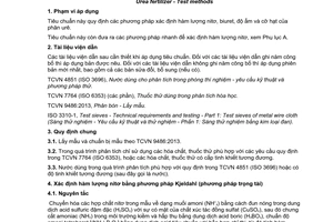 Tiêu chuẩn quốc gia TCVN 2620:2014 về Phân Urê - Phương pháp thử