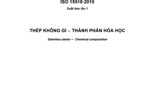 Tiêu chuẩn quốc gia TCVN 10356:2014 (ISO 15510:2010) về Thép không gỉ - Thành phần hóa học