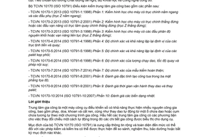 Tiêu chuẩn quốc gia TCVN 10170-7:2014 (ISO 10791-7:2014) về Điều kiện kiểm trung tâm gia công - Phần 7: Độ chính xác của mẫu kiểm hoàn thiện