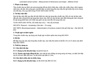 Tiêu chuẩn quốc gia TCVN 10576:2014 (ISO 27567:2009) về Gỗ nhiều lớp (LVL) - Đo kích thước và hình dạng - Phương pháp thử